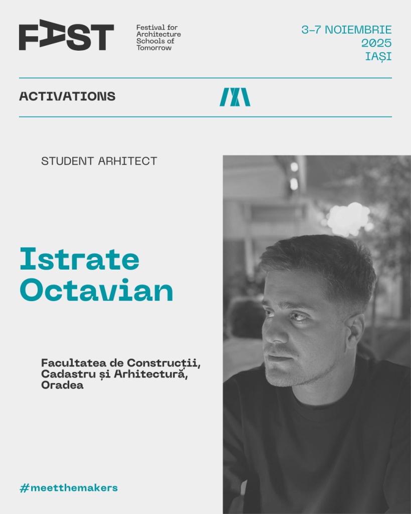 Ne apropiem cu pași repezi de ediția a treia a FAST: Festival for Architecture Schools of Tomorrow 2025, iar dacă până acum v-am prezentat primii keynote speakers din secțiunea TALKS, a venit timpul să facem cunoștință cu studenții implicați în proiectarea și amenajarea Pavilionului FAST.